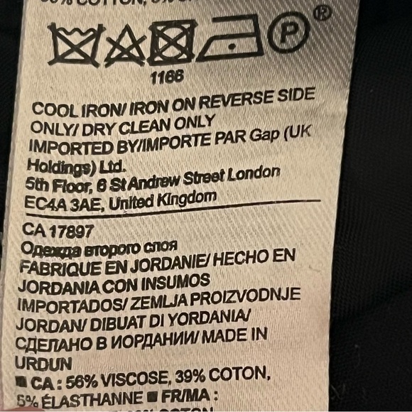 Banana Republic Sloan ankle cropped black pants, size 6 - Picture 14 of 15